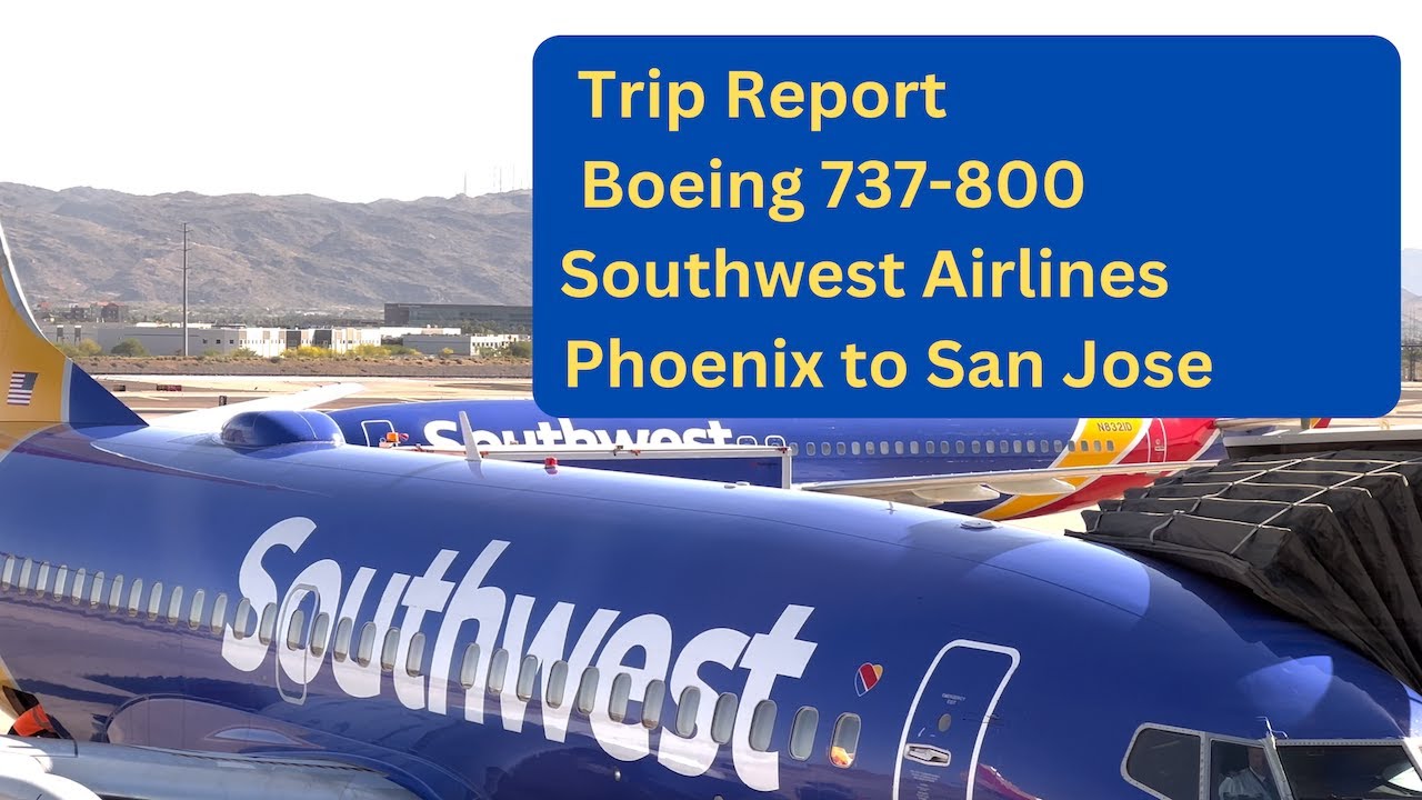 Trip Report - Southwest Airlines 737 from Phoenix to San Jose - Including Self-Driving Taxi