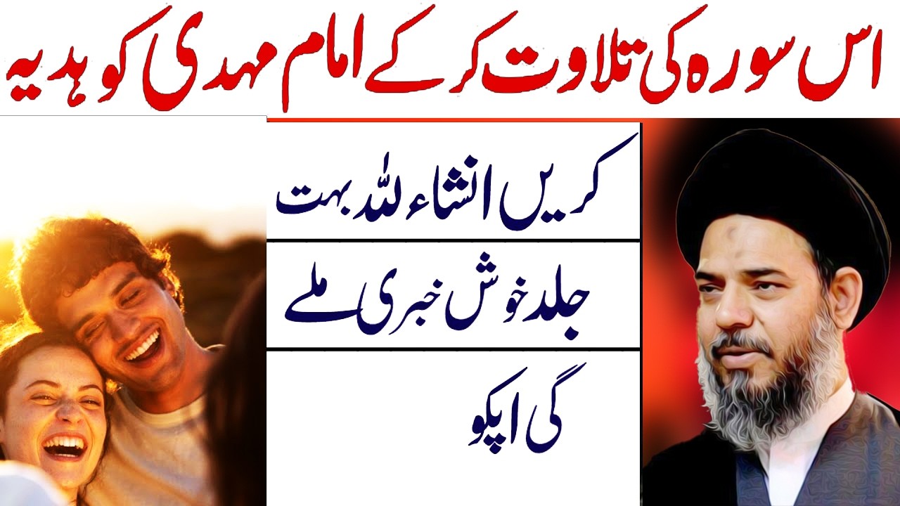 Is Surah Ki Tilawat Karkay Imam Mahdi Ko Hadiya Karen | Allama Aqeel ul Gharavi