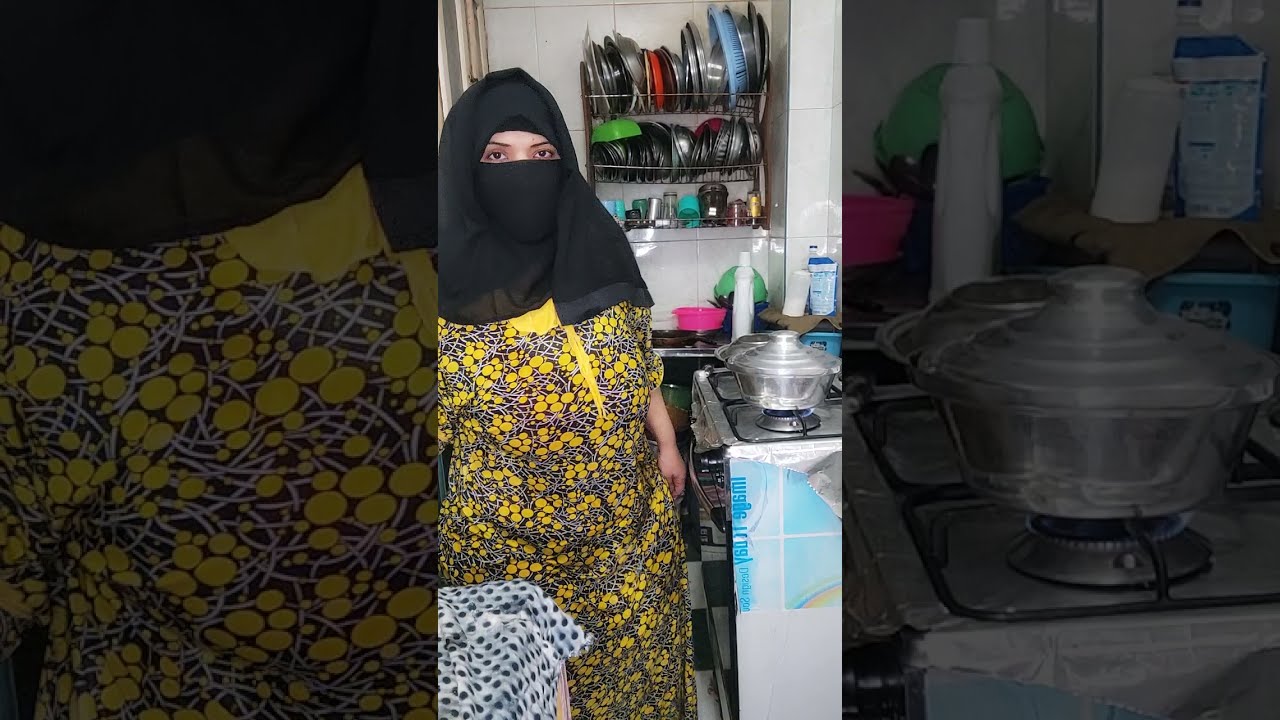 ست البيت التعبانه اللي شايفه مصلحه بيتها واولادها  اليوم في تنظيفات المطبخ