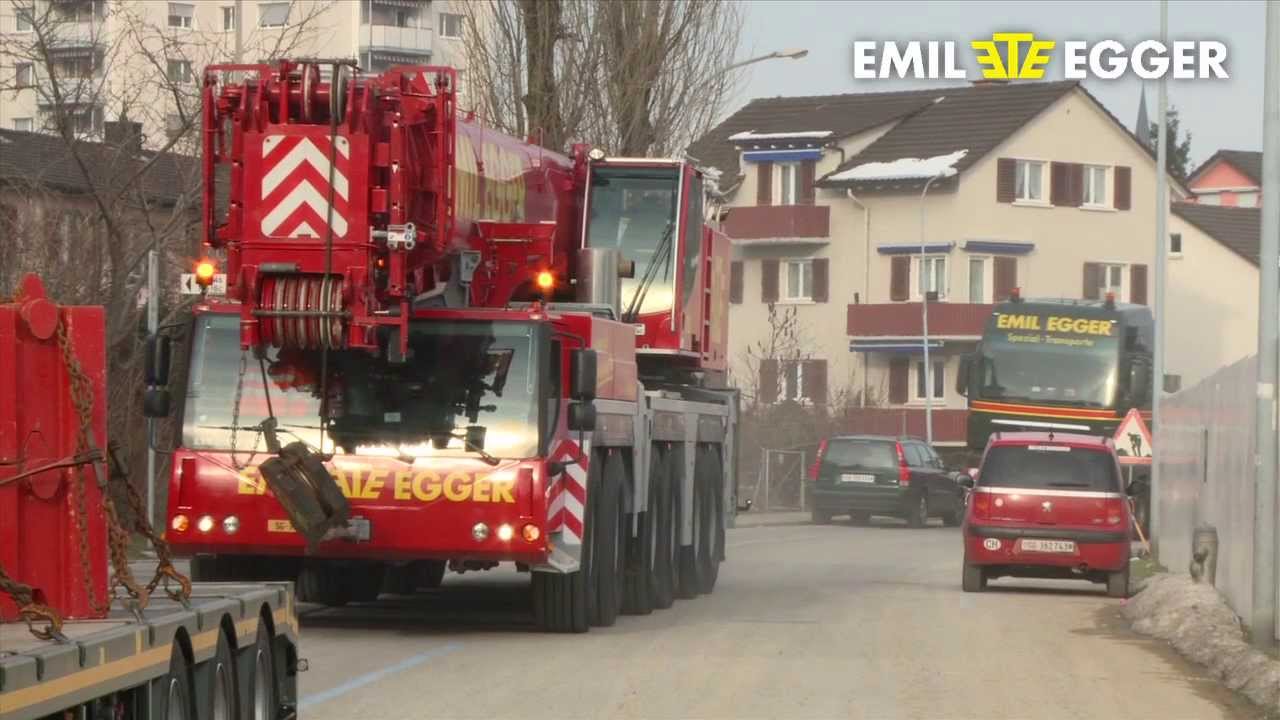 Emil Egger AG Kranverschiebung und Montagearbeiten, Sportpark Bergholz
