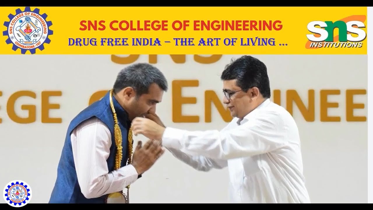 SNS College Group of Institutions, Coimbatore - Event: Drug Free India &ndash; The Art of Living ...