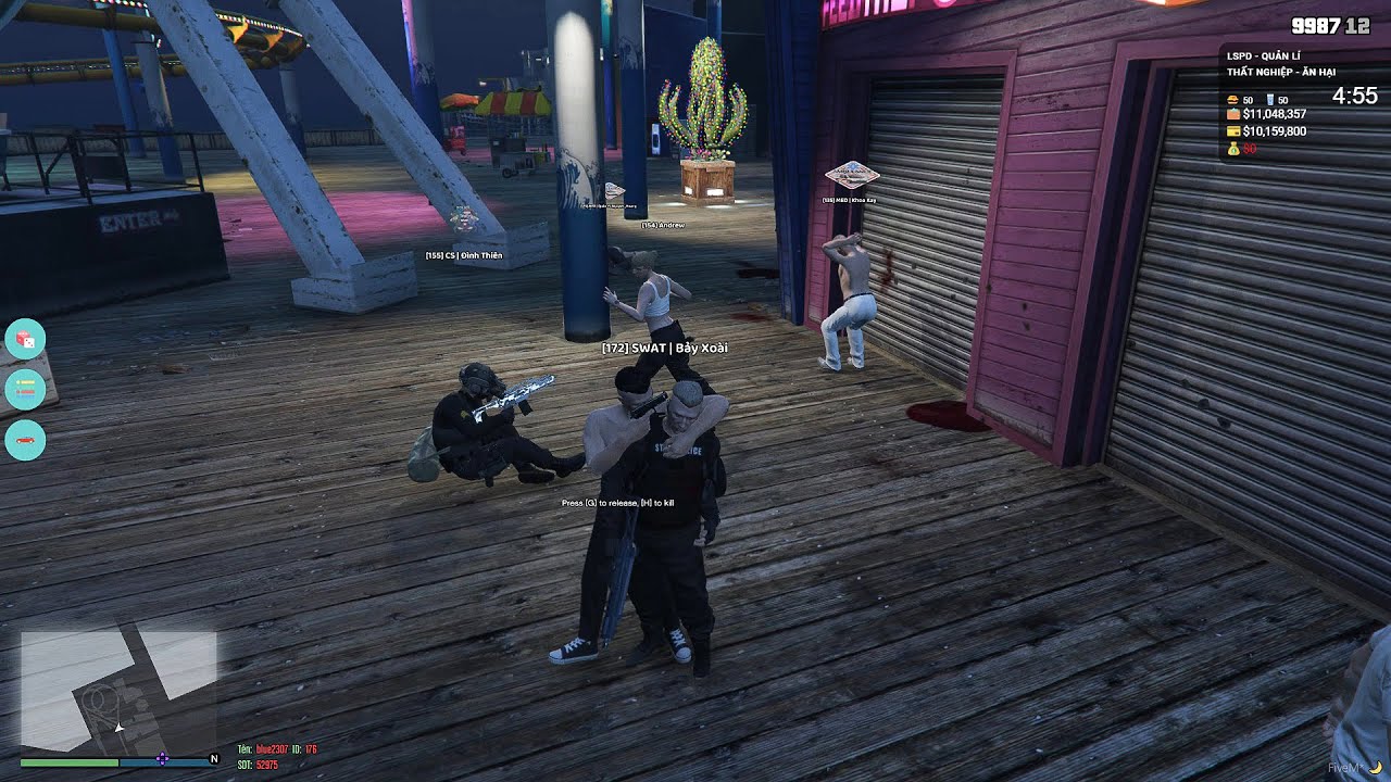 GTA 5 Roleplay #55 : Thử Làm Người Xấu Uy Hiếp Cảnh Sát Và Cái Kết