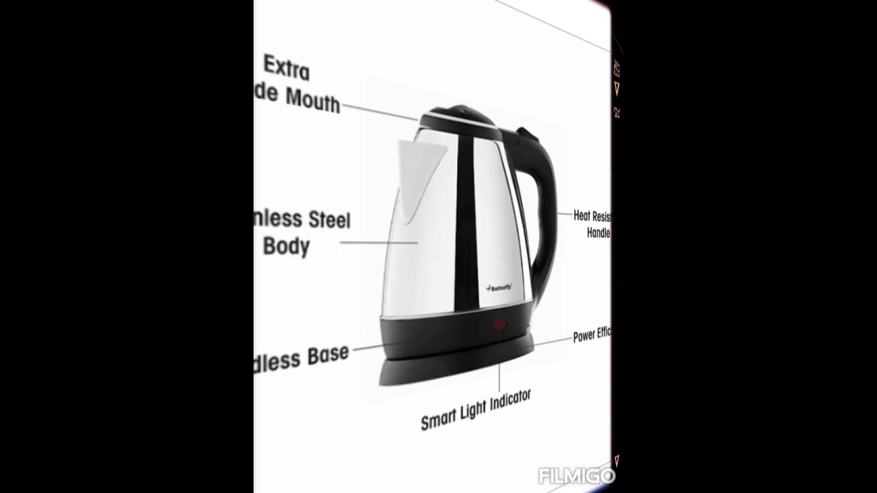 Butterfly Rapid Electric Kettle (1.5 L, Black) & H&O 500ML Flask (Terracotta Red)  Unboxing