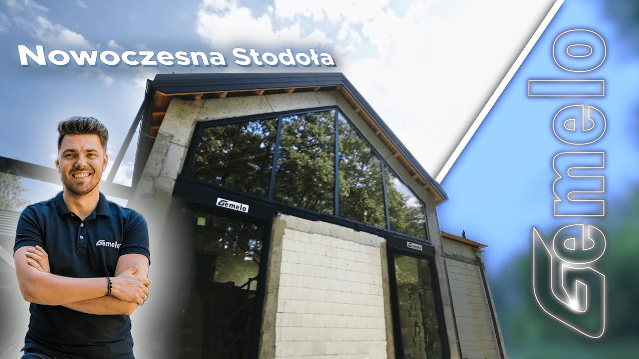 Nowoczesna stodoła w okolicach Warszawy | Gemelo Okna