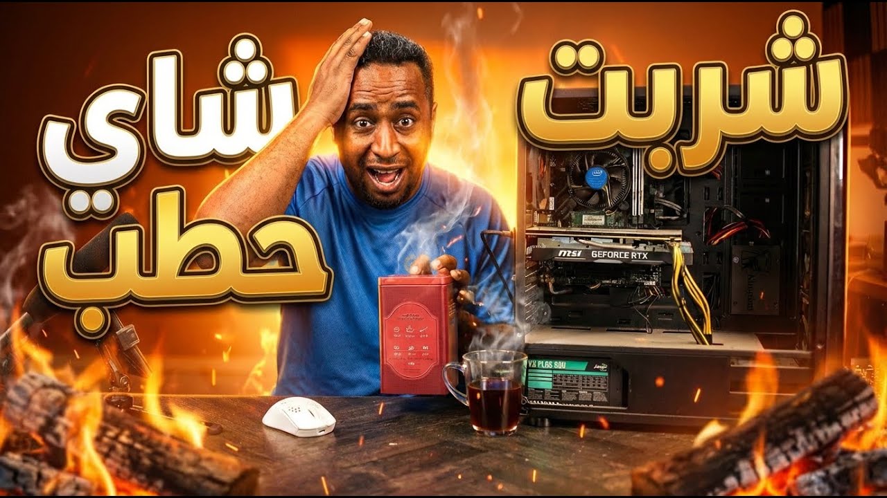 شربت شاي حطب في البيت والطعم خيال
