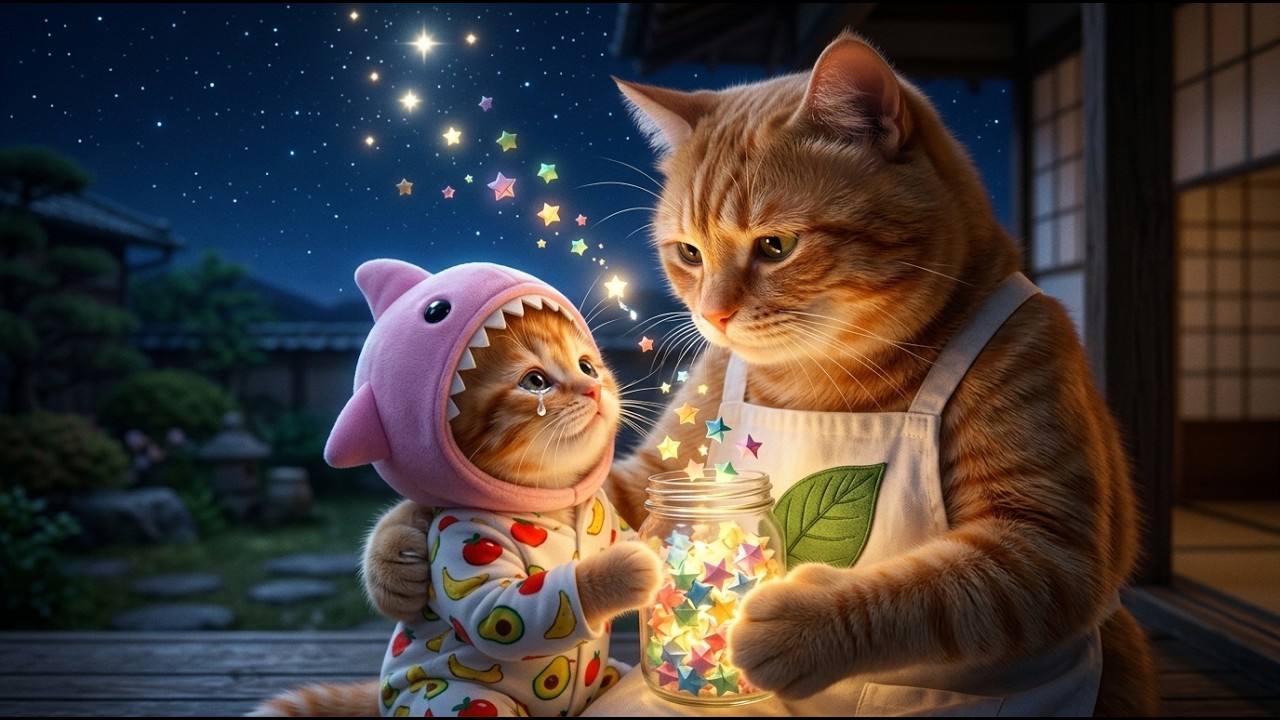 Ginger Kitten Feels Sad… Mama Cat Turns His Tears Into Magic Stars ✨🐱