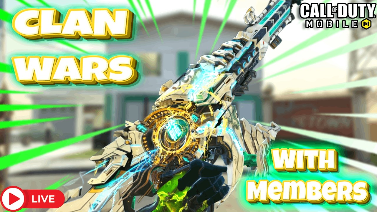 🔴 LIVE: 10v10 Clan Wars CHAOS 😈 Mythic XM4 Luminescent Jade | Members Join Up! 