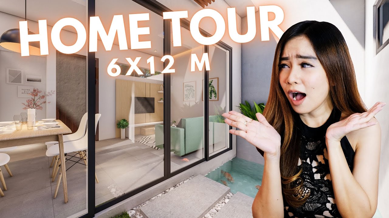 (6x12m) WOW!! Rumah budget 100JUTA punya taman di tengah?! (SUB ENG/ID)
