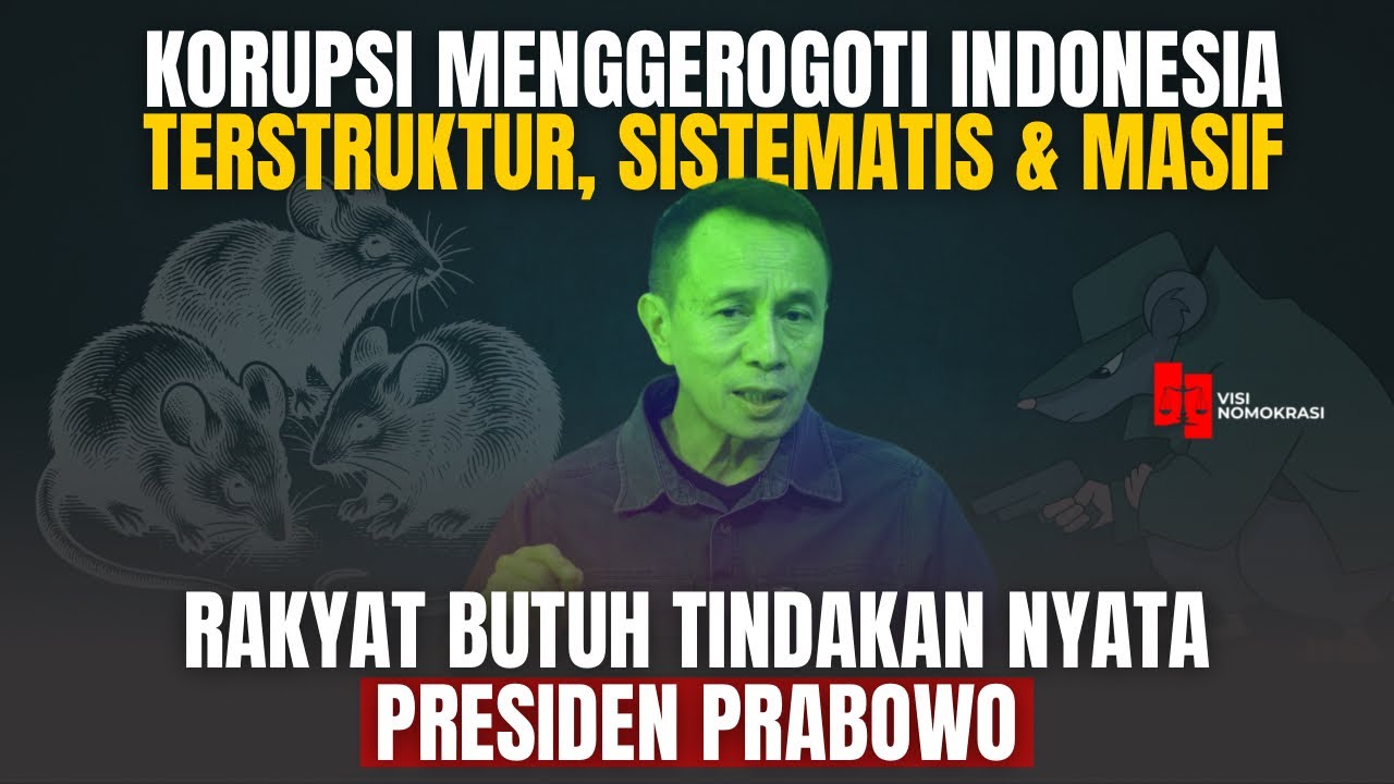 EKS KETUA KY: MEMBIARKAN KORUPSI TERJADI JUGA KEJAHATAN‼️ | VISI NOMOKRASI