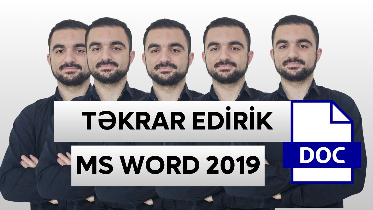 MS WORD 2019 - ƏMRAH ƏHMƏD | MAGİSTATURA