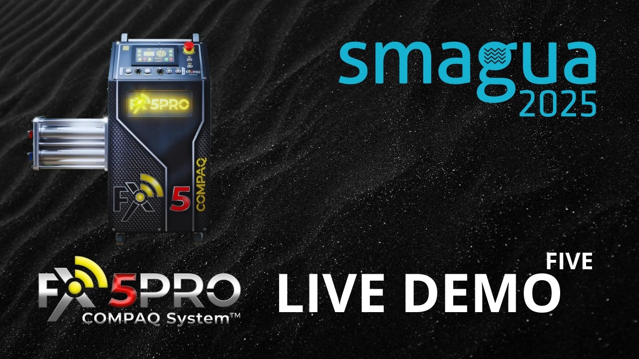 LIVE DEMO FOUR Fx5pro Compaq System at SMAGUA 2025 - Zaragoza Spain