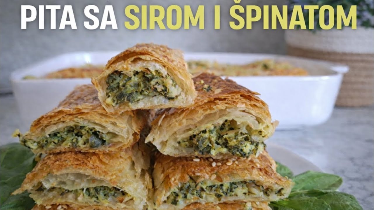 Savršena pita sa sirom i špinatom – hrskava i sočna! 🥧✨