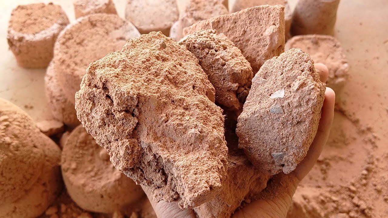 Asmr~Bomb💥Crunchy Brown Sand dry/water crumbling🧡Insanely Dusty/Dipping/smashing🔥🔥 Satisfying 😋