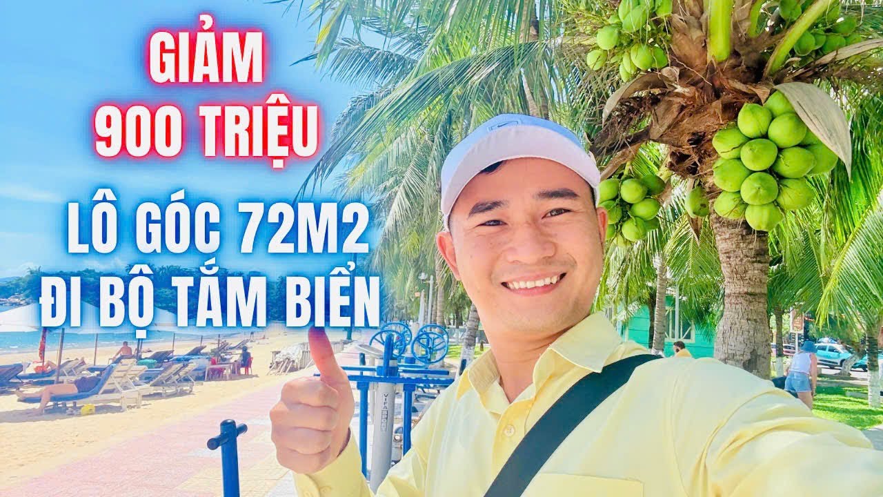 💥Sốc! Chủ GIẢM 900 TRIỆU ! Căn góc 2 mặt đường lớn khu biển Hòn Chồng thành phố Nha Trang