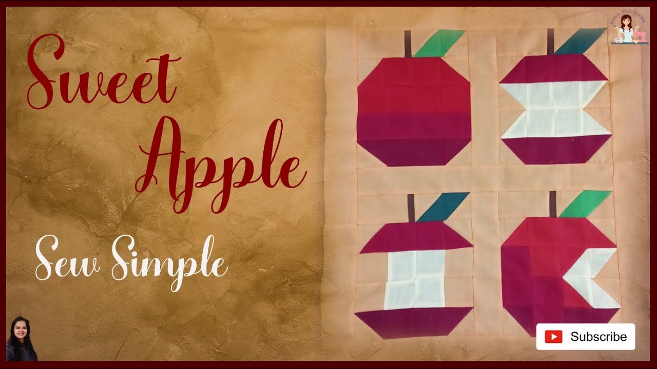 Apple Patchwork Design - Stitch With Chathu