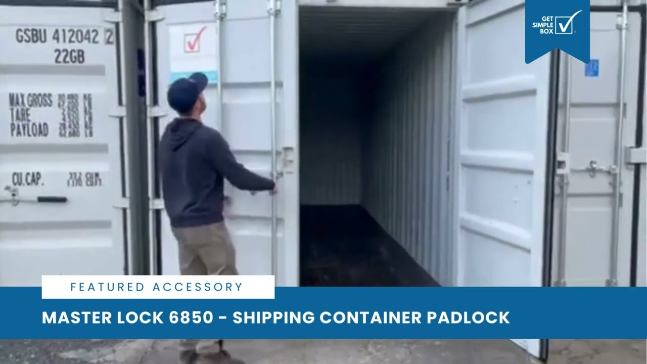 Master Lock 6850  - Ideal Shipping Container Padlock by Get Simple Box