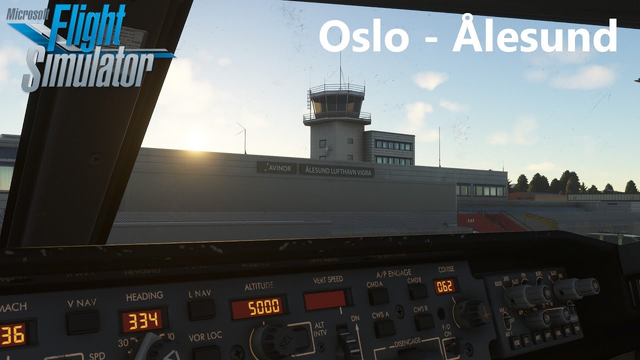 MSFS 2020 | Oslo ✈ Ålesund Full Flight | PMDG 737