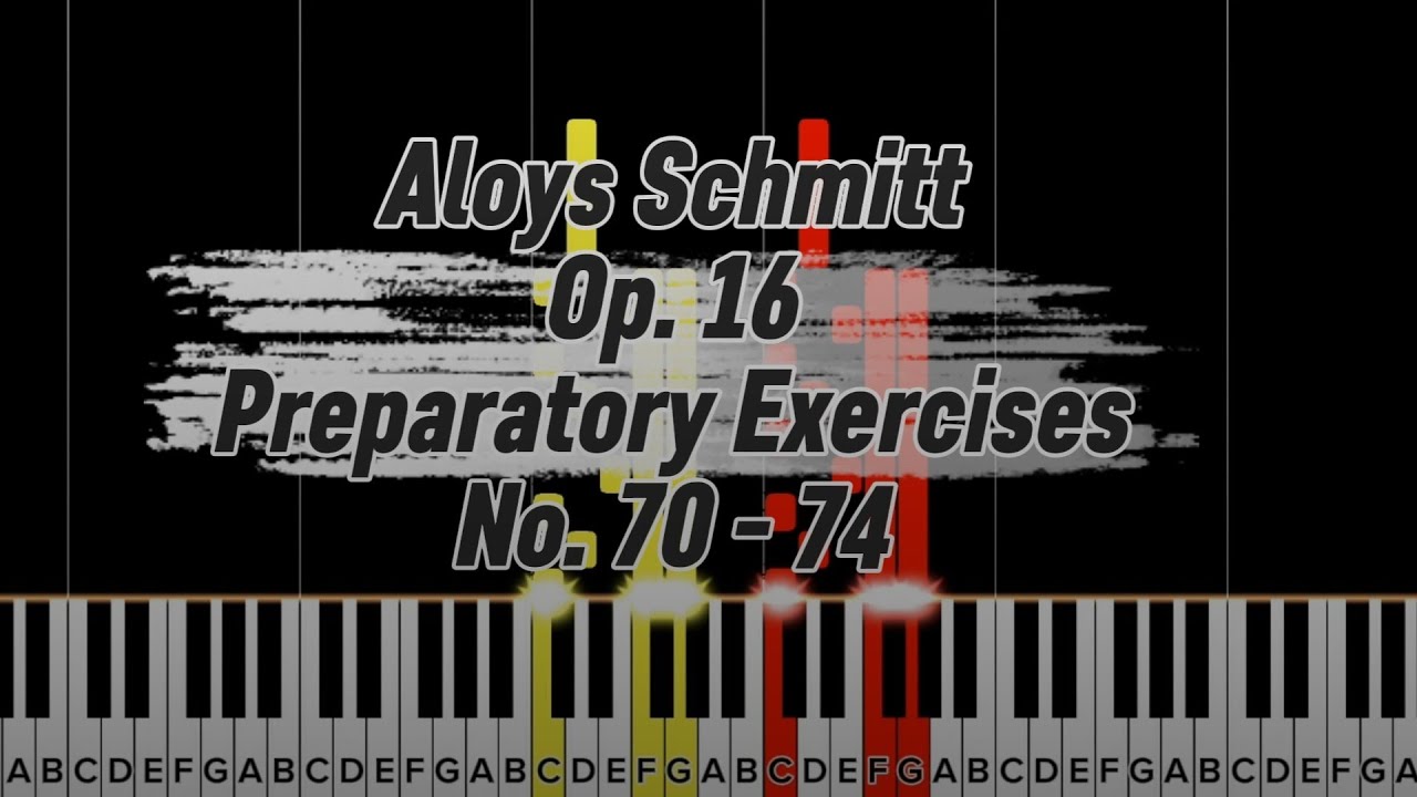 Aloys Schmitt Op.16 Preparatory Exercises No.70-74 ||Tutorial