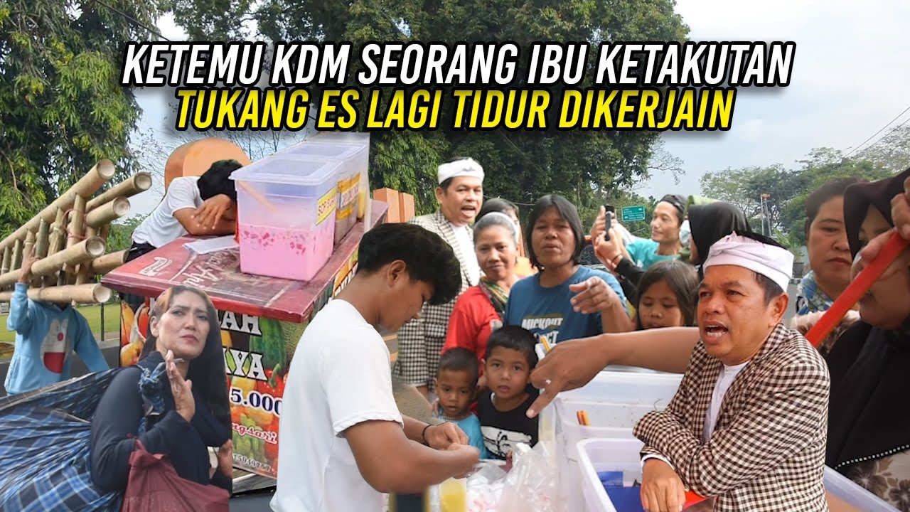 SEORANG IBU SEPERTI KETAKUTAN | TUKANG ES TERTIDUR DIKERJAIN KANG DEDI | ENDINGNYA DISERBU PEMBELI
