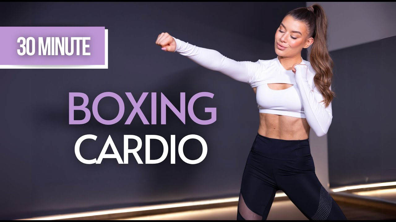 30 MIN BOXING CARDIO 🔥 💦 SWEATY BURNING WORKOUT + KICKING trening spalający Julia Mazur