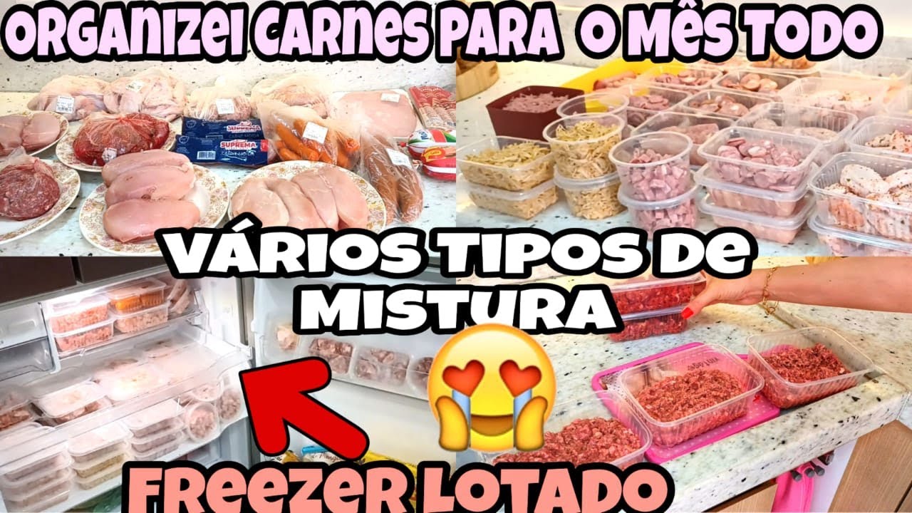 ORGANIZAÇÃO DE CARNES PARA O  MES TODO COM VALOR TOTAL 💰| CARDAPIO VARIADO : POR GALEGA BARREIROS