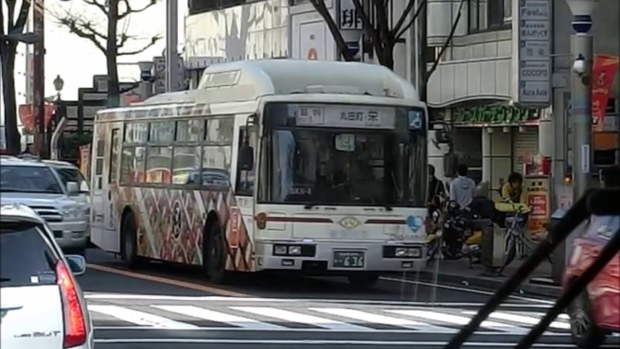 名古屋市営バス 基幹1 鳴尾車庫行き 栄～(マラソン迂回)～鶴舞公園