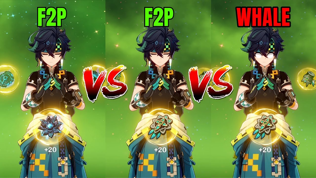 Kinich Obsidian Codex vs Unfinished Reverie | F2P, Whale & Full Buff Comparison | Genshin Impact
