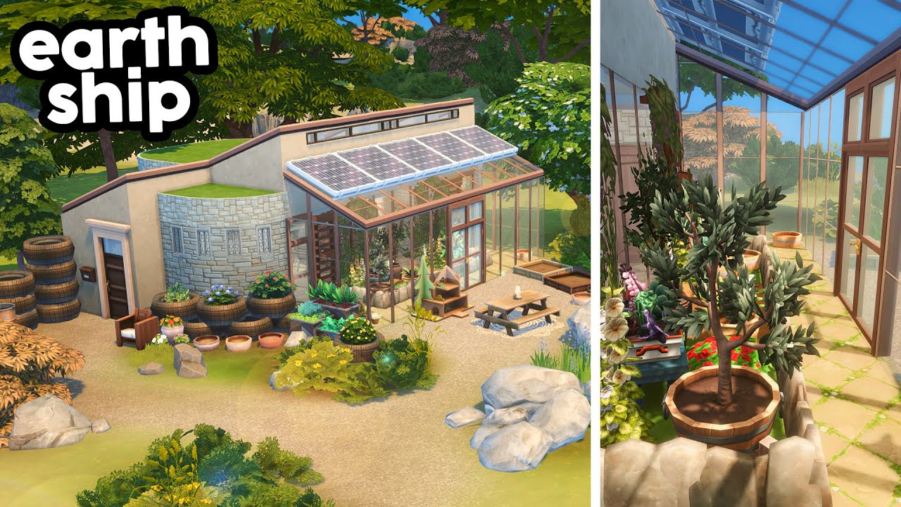 Eco Earthship // The Sims 4 Speed Build