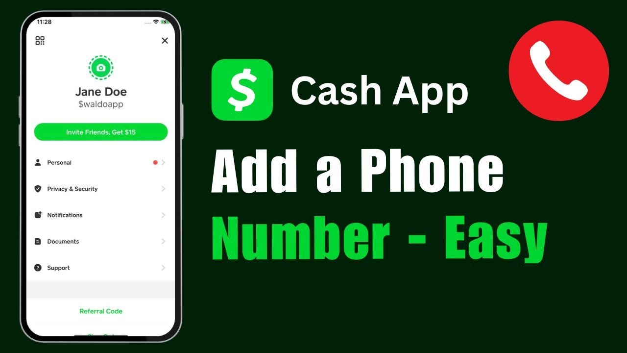 How to Add a Phone Number to Cash App | Change Another Number