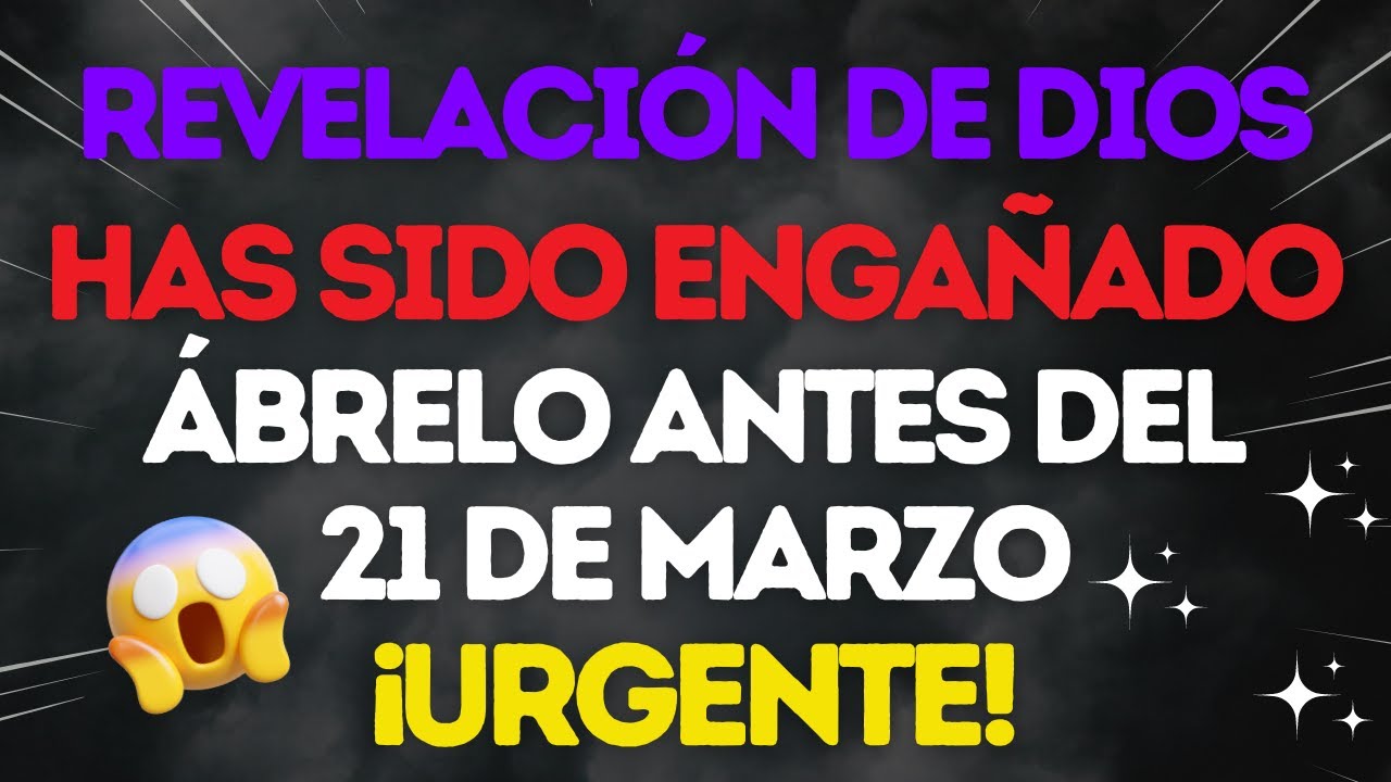 🚨¡URGENTE HIJO! 🔔HAY ALGUIEN INTENTANDO... 😨ALERTA DIVINA💌