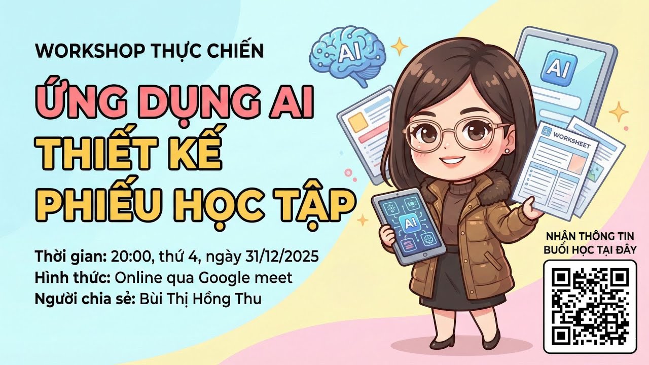 ỨNG DỤNG AI THIẾT KẾ PHIẾU HỌC TẬP//CÔ THU TIN