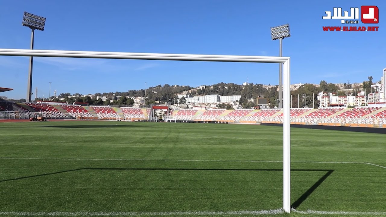 شاهدو آخر الاستعدادات بملعب الشهيد حملاوي بقسنطينة تحسبا لبطولة 