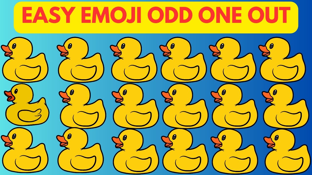 Easy Emoji Odd One Out Challenge | Can You Spot It?