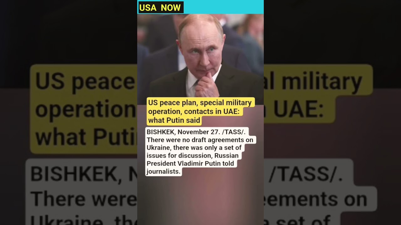US peace plan, special military operation, contacts in UAE: what Putin said#ukrainewar