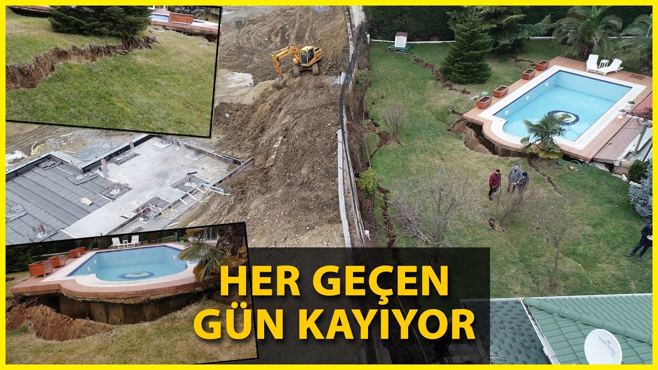 Büyükçekmece'de Dev Yarıklar Oluştu; Villalarda Çökme Tehlikesi