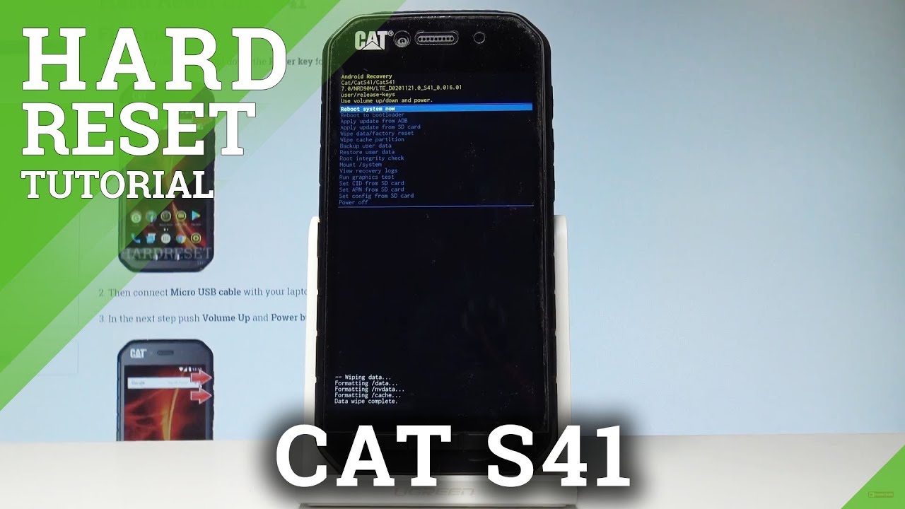 Как сделать полный сброс настроек CAT S41 &mdash; обойти блокировку экрана | HardReset.Info