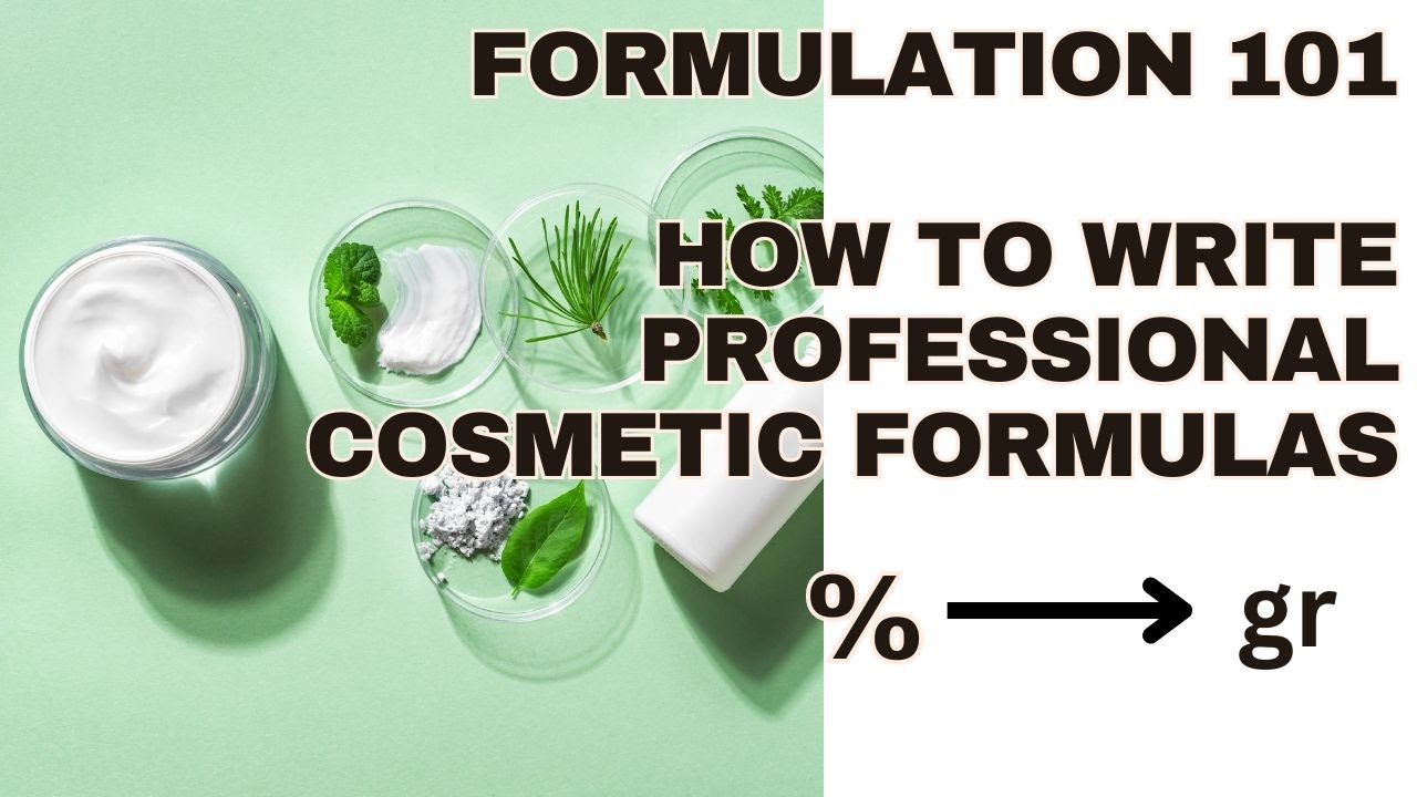 Easiest Way To Write and Convert a Cosmetic Formula
