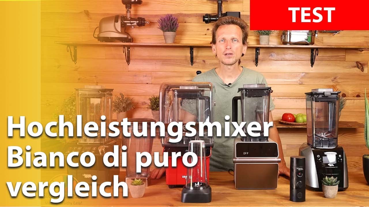 Hochleistungsmixer Test Bianco di puro mit DC Motor - Magnetmotor - Patto Pro - Tune Pro - Gusto