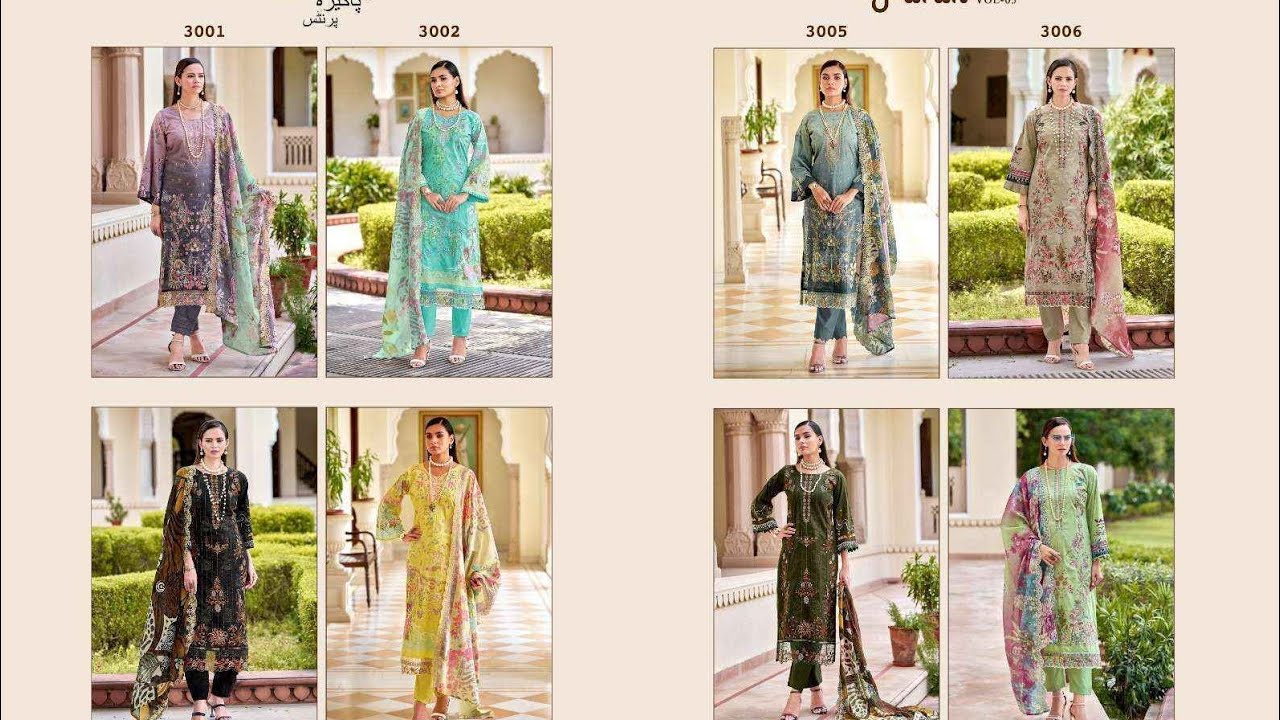 Hit articles Pakistani lawn cotton embroidered collection ♥️ order no. 9818107317