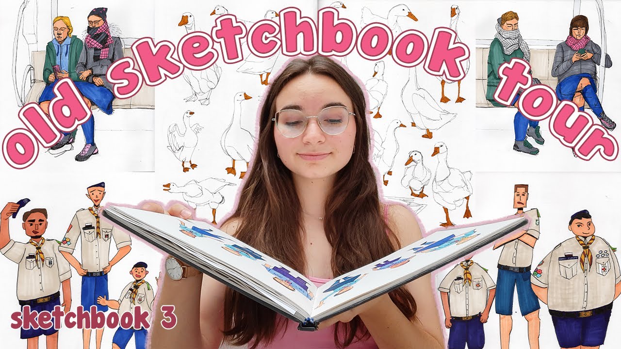 pre-art school SKETCHBOOK TOUR ep. 3 | developing creative ideas for projects and illustrations
