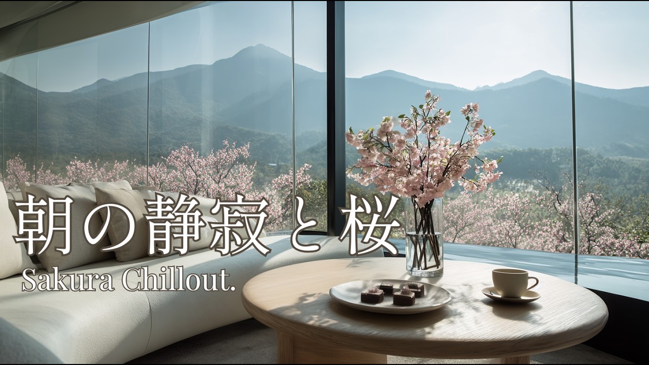 【朝の癒しBGM】朝の静寂と桜/Sakura Chill Out Morning Relaxing BGM ｜ 春の心を整える 癒やしのピアノ ＆ アコースティックギター