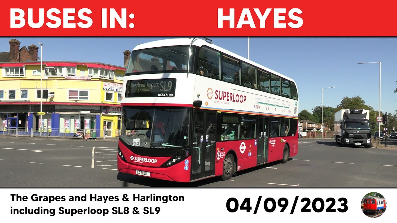 London buses in Hayes 04/09/2023