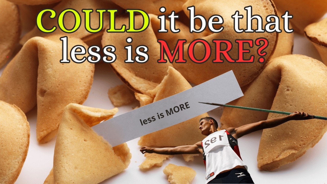 HAVING less equates to having MORE to get the life we ​​deserve? | Motivation