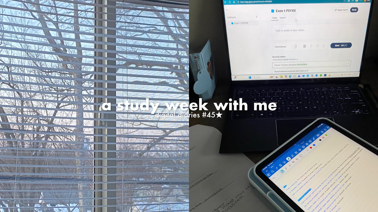 a week of studying with me ☁️; studying, uni, exam preparation