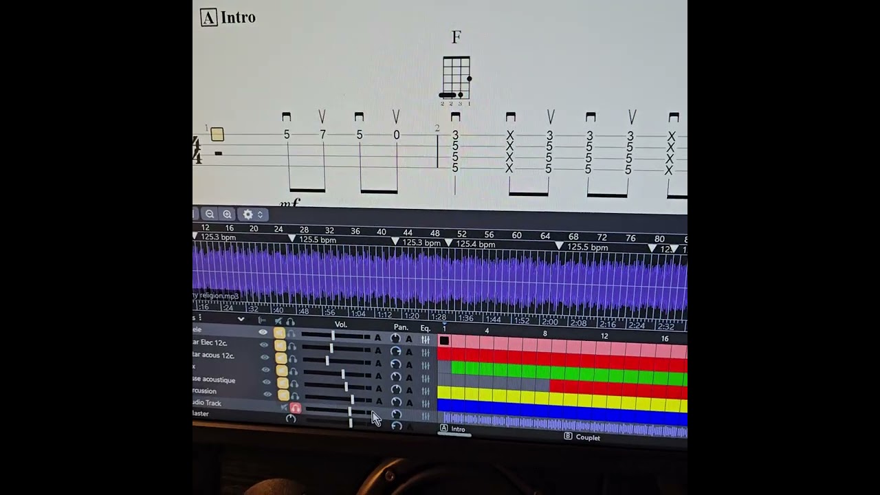 Bug d'affichage qui bloque les manipulations sur Guitar Pro 8