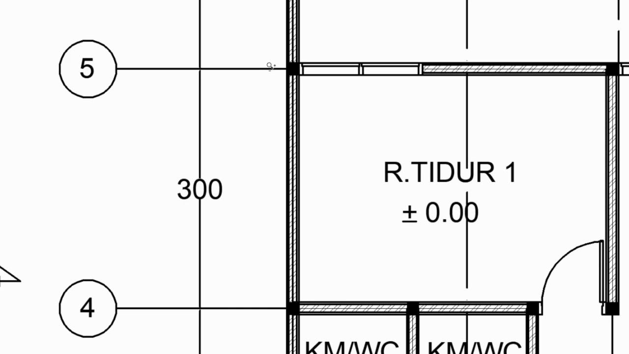 Macam-macam Keterangan Pada Denah Rumah Tinggal 1 Lantai