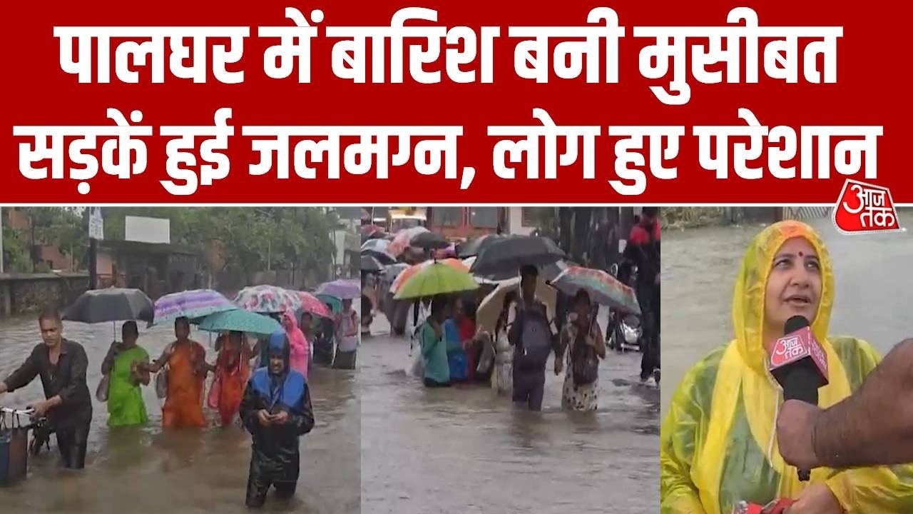 Maharashtra Rain: Rain in Palghar flooded roads, listen to what people had to say. | Weather Update