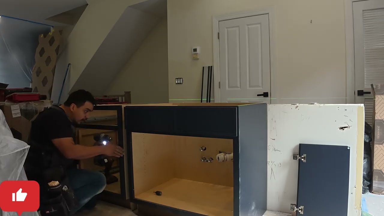 Full Kitchen Cabinet Install Timelapse
