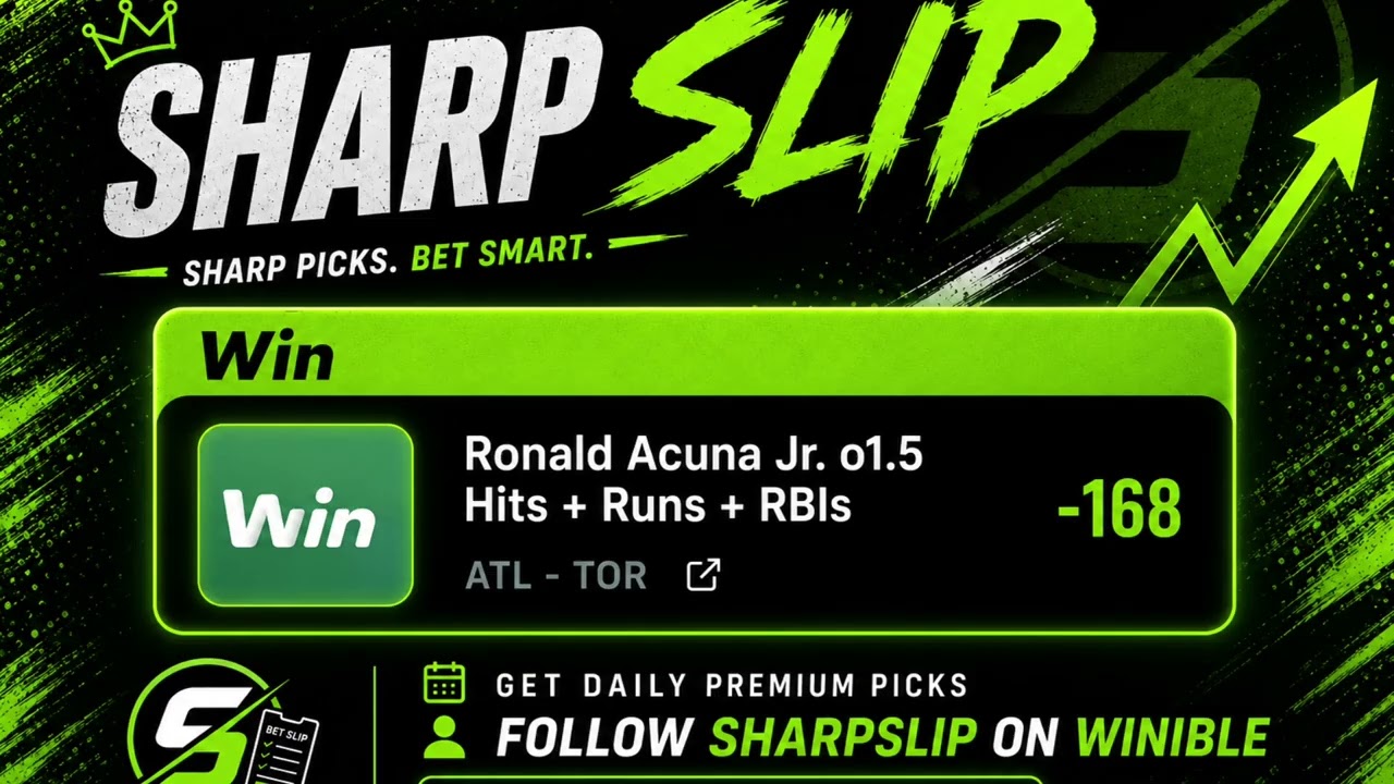 * 🏆 Winners keep winning. More picks 👉 winible.com/sharpslip