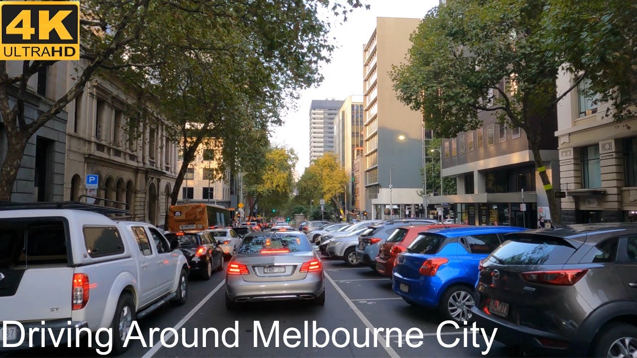 Driving Around Melbourne City | Melbourne Australia | 4K UHD